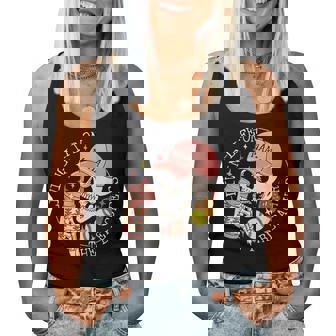 Living Life On The Bleachers Softball Baseball Mom Skull Women Tank Top - Thegiftio