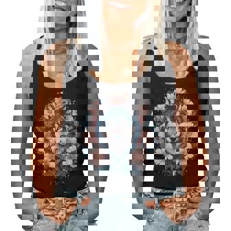 Lobo Botánico Cara De Animal Niños Lobo Floral Camiseta sin mangas para mujer - Regaloses