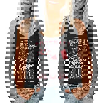 Loud Proud Football And Cheer Mom Cheerleader Mom Mama Red Women Tank Top | Seseable CA