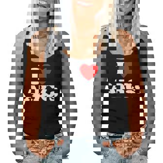 I Love Abgs I Heart Abg おもしろい アジアの赤ちゃん 女の子 恋人 レディースタンクトップ - Kawaiitshirt