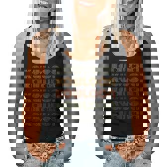 Love Heart Kowloon グランジ ヴィンテージスタイル ブラック 九龍 レディースタンクトップ - Kawaiitshirt