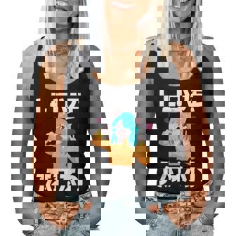 I Love Japan Kawaii Anime Girl Neko Cat Girl Otaku Weeb レディースタンクトップ - Kawaiitshirt