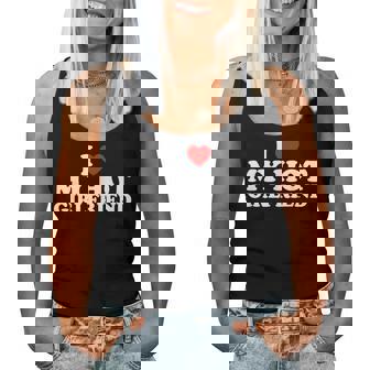 I Love My Hot Girlfriend レディースタンクトップ - Kawaiitshirt