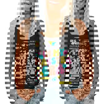 In My Maestra Era Spanish Bilingual Teacher Back To School Women Tank Top - Thegiftio