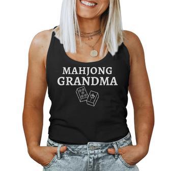 Mahjong Grandma Player Game Grandmother Mah Jong Women Tank Top - Thegiftio UK