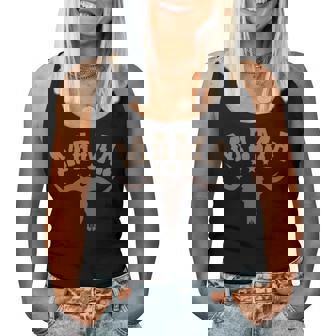 Mama Skull Highland Cow Boy Western Rodeo Family Matching Women Tank Top | Mazezy