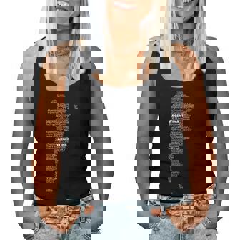 Mapa Argentina Argentina En Idiomas Del Mundo Camiseta sin mangas para mujer - Regaloses