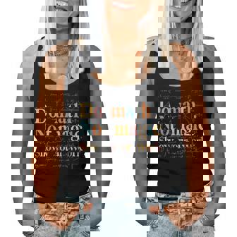 Do Math Not Magic Show Your Work Maths Teacher Student Women Tank Top - Thegiftio UK