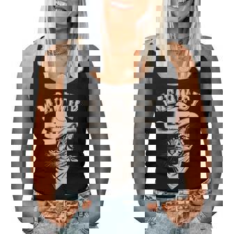 Meowdy Cat Cowboy Western Graphic Cat Lady Cat Dad Women Tank Top - Thegiftio