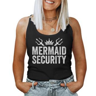 Mermaid Security Halloween Costume Dad Mom Boy Women Tank Top - Thegiftio UK
