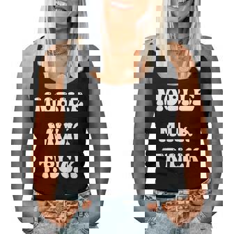 Mobile Milk Truck Mom Mother Breastfeeding Sarcasm Women Tank Top - Monsterry