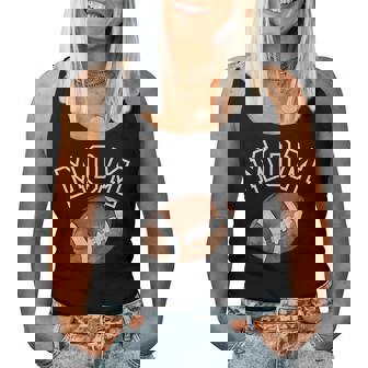 Mom Of The 1 Year Old Football 1St Year Down Birthday Party Women Tank Top | Mazezy