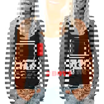 Mom Of 2 Boys Parent Battery Low Women Tank Top - Monsterry