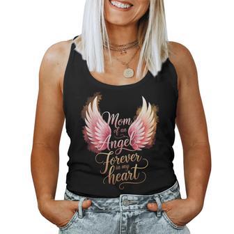 Mom Of An Angel Heaven Mother's Day Angel Infant Loss Memory Women Tank Top - Thegiftio UK