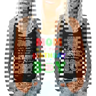 Mom Of The Birthday Boy Melon Family Party Matching Women Tank Top - Monsterry