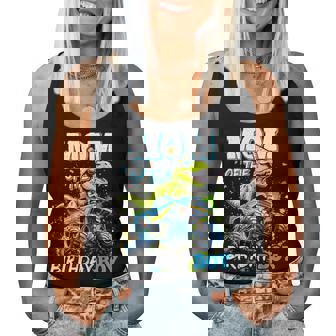 Mom Of The Birthday Boy Monster Truck Dinosaur Party T Rex Women Tank Top - Thegiftio