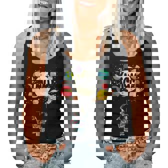 Mom Of The Birthday Boy Space Astronaut 1St Birthday Family Women Tank Top - Seseable