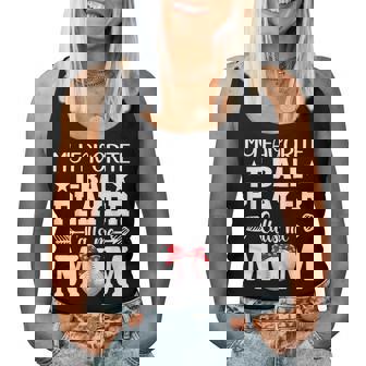 Mom My Favorite T-Ball Player Calls Me Mom Mother's Day Women Tank Top | Mazezy