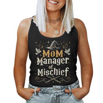 Mom Manager Of Mischief Wizard Mom Women Tank Top - Thegiftio UK