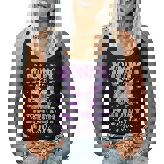 Mommy Of The Birthday Girl Butterfly Family Matching Women Tank Top - Seseable