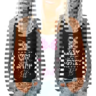 Mommy Of The Birthday Girl Pink Bow Birthday Family Matching Women Tank Top - Thegiftio