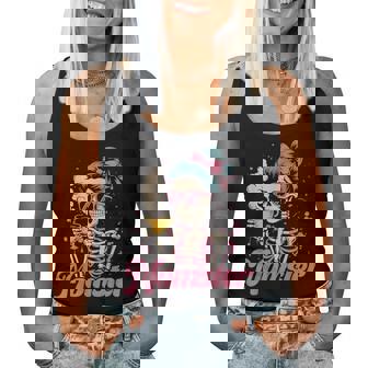 Momster Skeleton Woman Coffee Halloween Mom Mama Women Women Tank Top | Seseable UK