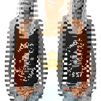 Monkey Never Cramp Eat A Banana レディースタンクトップ - Kawaiitshirt