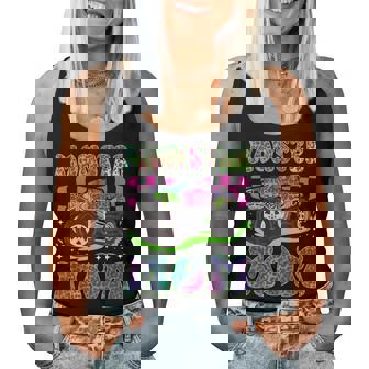 Monster Mom Groovy Monster Truck Mom Monster Truck Mother Women Tank Top - Monsterry