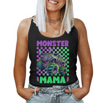 Monster Truck Mom Mama Of The Birthday Boy Family Matching Women Tank Top - Thegiftio