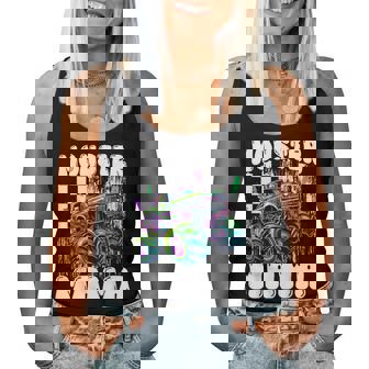 Monster Truck Mom Mama Of The Birthday Boy Family Matching Women Tank Top - Monsterry