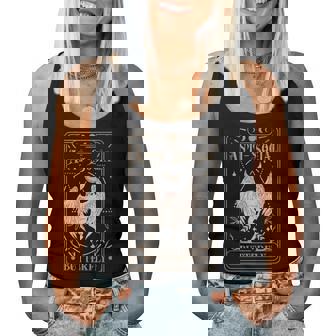 Mothman Tarot Card Antisocial Butterfly Cryptid Red Eyed Women Tank Top - Thegiftio