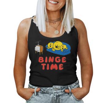 Mr Little Miss Mr Happy Tv Binge Time Retro Tank Top Frauen - Geschenkecke