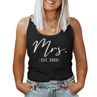 Mrs Est 2025 Just Married Wedding Wife Matching Mr & Mrs Women Tank Top - Thegiftio UK