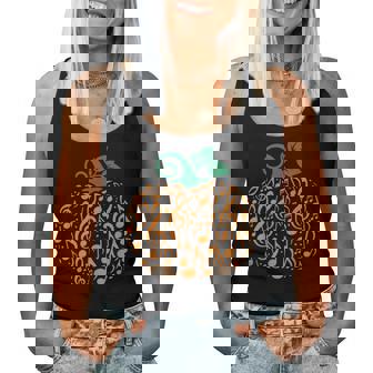 Music Notes Pumpkin Music Teacher Halloween Women Tank Top - Seseable