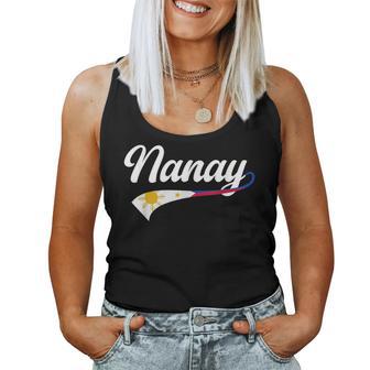 Nanay Philippines Flag Filipino Mom Filipina Mother Women Tank Top - Thegiftio UK