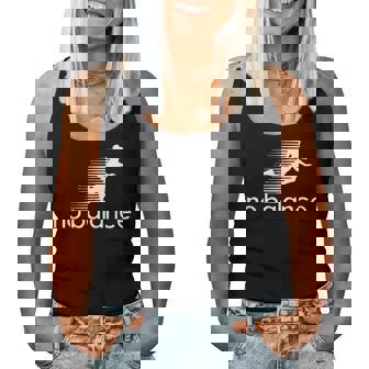 No Balance Girl スポーツとユーモアのための面白いパロディデザイン レディースタンクトップ - Kawaiitshirt