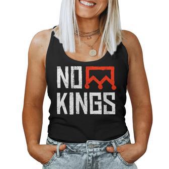 No Kings Protest Sign Women Tank Top - Thegiftio UK