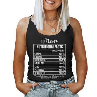 Nutrition Facts Mom Nutritional Facts Women Tank Top - Thegiftio UK