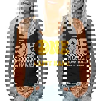 One Happy Nana 1歳の誕生日 グルーヴィースマイル 1歳 男 レディースタンクトップ - Kawaiitshirt