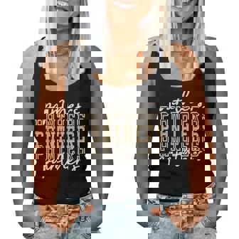 Panthers School Spirit Mascot Gold Panther Pride Mom Panther Women Tank Top - Thegiftio