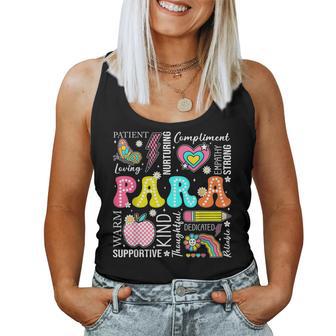 Para Professional Educator 1St Day Of Back To School Teacher Women Tank Top - Thegiftio UK