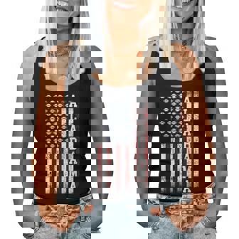 Patriotic Usa Flag Alabama Football Season Party Women Women Tank Top - Thegiftio