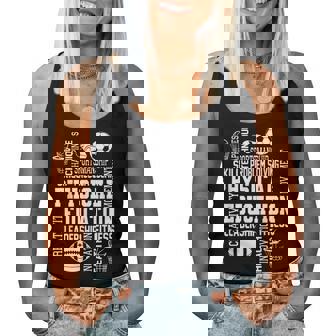 Pe Teacher Team Physical Education Teacher Back To School Women Tank Top - Thegiftio