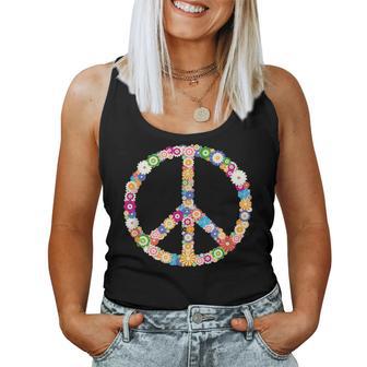 Peaceignymbole Hippieigne Paix Fleurs Homme Débardeur pour femme - Cadeauxyz