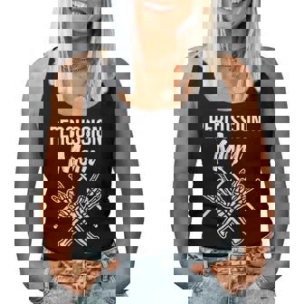 Percussion Mom Drummer Mom Instrument Marching Band Mother Women Tank Top - Thegiftio