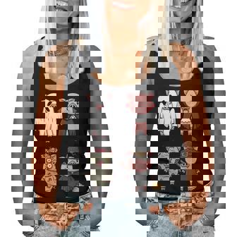 Pig Spooky Witch Boo Zombie Cute Pig Halloween Boys & Girls Women Tank Top | Mazezy