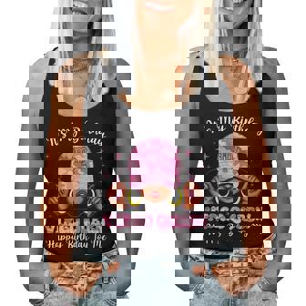 Pink Virgo Queen Black Woman With Cap Camo Its My Birthday Women Tank Top | Mazezy