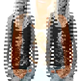 Pinup Girl バイカー オートバイ ライダー ヴィンテージ レディースタンクトップ - Kawaiitshirt