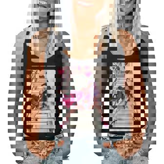 Pinup Girls 「バルーン付きセクシー赤毛ピンナップ1」 レディースタンクトップ - Kawaiitshirt