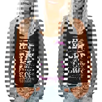 He Plays She Dances Mom Of Both Dance And Soccer Mom Women Tank Top - Thegiftio